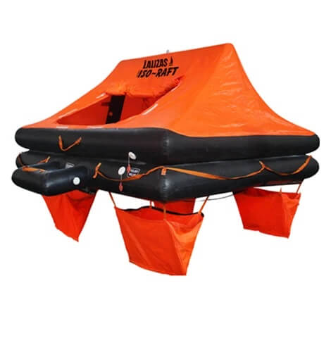 Inflatable life rafts