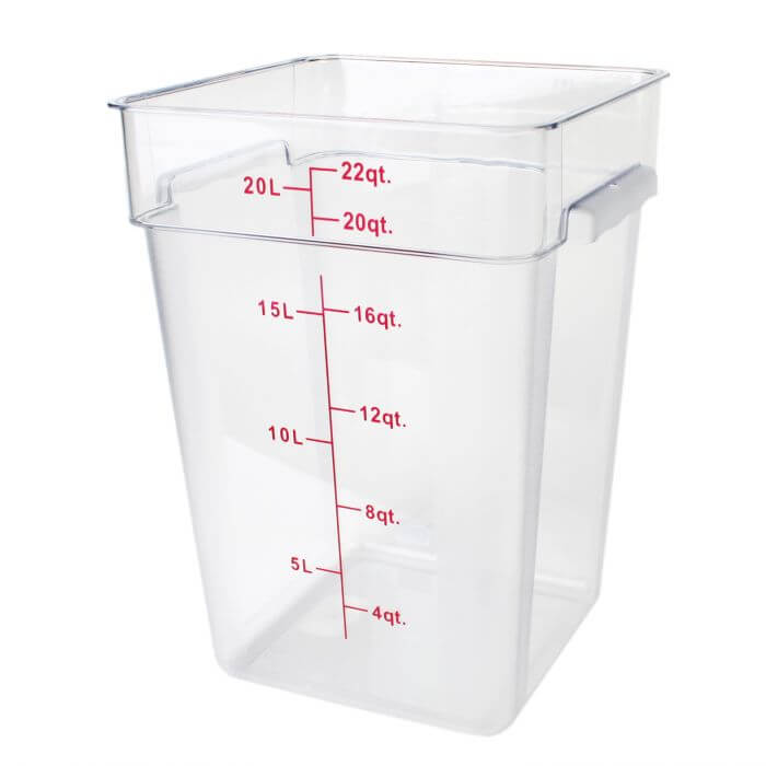 POLYCARBONATE SQUARE FOOD STORAGE CONTAINERS